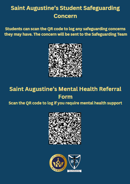 Safeguarding and Mental Health QR codes